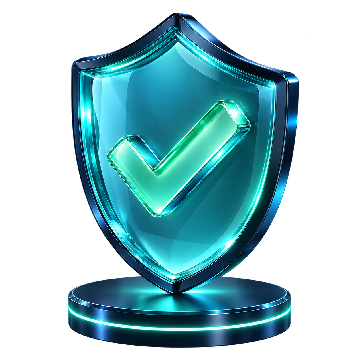 Decorative 3D shield beside the default risk settings